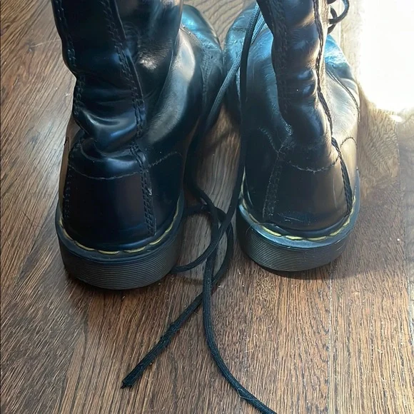 Vintage dr martens 14 hole doc boots, black, size 10 - Picture 8 of 16